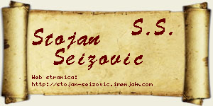 Stojan Seizović vizit kartica